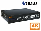 KVC-S88TEE матричный переключатель 8:8 сигналов HDMI, разрешение до 4K, управление RS-232/Ethernet, выходы HDBaseT