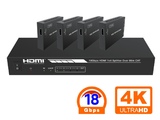 Усилитель-распределитель (сплиттер) 1:4 сигнала HDMI 2.0b, выходы UTP, передача до 50 м