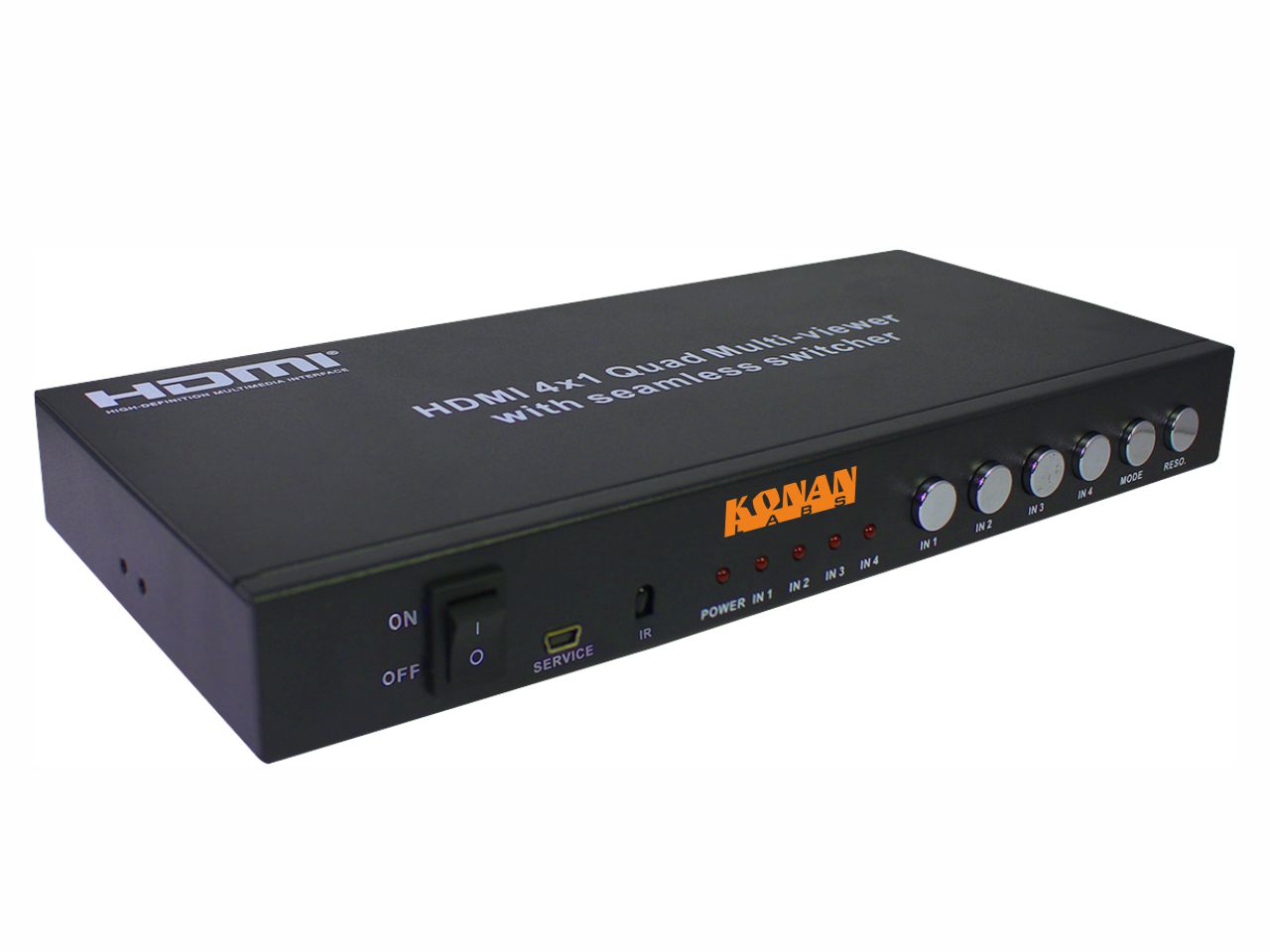 Бесподрывный переключатель 4:1 сигналов HDMI, масштабатор, квадратор ...